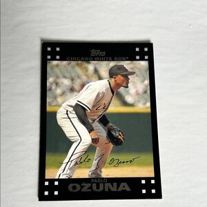 Pablo Ozuna Topps Black and White Chicago White Sox Card